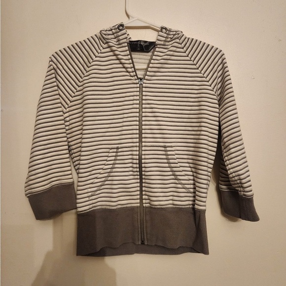 Norma Kamali Hoodie Women's Large Full Zip Gray size xs - Picture 1 of 4